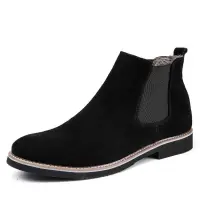 在飛比找蝦皮購物優惠-Chelsea Boot Men Martin Leathe