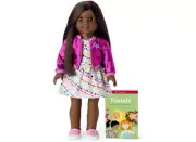 American Girl 18 Inch Doll Truly Me DN80 Pink Jacket Book Sparkle Shoe Dress NEW