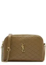 Saint Laurent Gaby Mini Leather Cross-body bag - Brown ONE SIZE