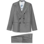 [Reveres 1949] Reveres 1949 Pinstriped Suit 56 IT GREY