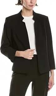 [Anne Klein] Women's Stand Collar Open Front Jacket