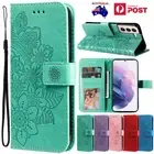 For Samsung S24 S23 S22 S21 S20 FE Ultra S10 Plus Case Leather Wallet Flip Cover