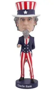 Royal Bobbles Uncle Sam bobblehead figure 010283