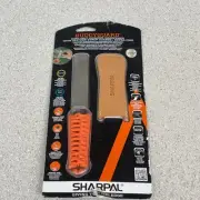 SHARPAL 181N Dual-Grit Diamond Sharpening Stone with Genuine Leather Strop, Tool