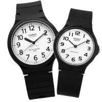 在飛比找momo購物網優惠-【CASIO 卡西歐】簡潔復刻 數字時標 橡膠手錶 情侶對錶