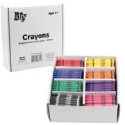 IDIY Wrapped Bulk Wax Crayons (Pre-Sorted 480 ct, 60 each of 8 colors) -ASTM ...