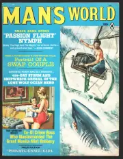 MAG: Man's World 12/1968-Shark attack cover-Charles Copeland-Emmett Kaye-Bruc...