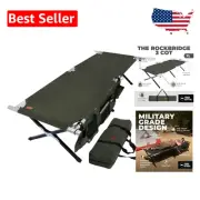Portable XL Camping Cot for Adults - Includes Organizer and Storage Bag