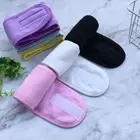 Adjustable Facial Hairband Makeup Head Band Toweling Hair Wrap Shower Cap /