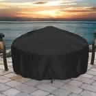 All Year Round Outdoor Firepit Cover Pull Cord for Extra Wind Protection
