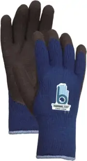 BELLINGHAM XTRA HVY DTY INSULATED THERMAL KNIT WORK GLOVE RUBBER PALM C4005 XLGE