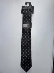 MSRP $30 LRL Boys Skull Tie Black/White One Size
