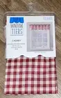 Lichtenberg Top of the Window Cagney Red Gingham Checked Valance Curtain 14”x54”