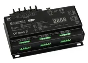 Sunricher LED controller DMX512, RDM, XLR 5pin, RJ45, 12x5A