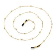 Metal Eyeglass Chains Holder Glasses Holder Sunglass Cord Neck Golden Bead