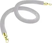 Velvet Rope with Polished Hooks， Barrier Rope 2 3 4 5 8 10 Feet Long Queue Lines with Hooks, 3.2cm Soft Foam Core(100cm/40 in)