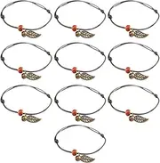 10pcs Bracelet Anklet Fashion Anklet Bracelet for Women Anklet for Women Boho Decor Ladies Bracelets Style Bracelet Vintage Anklets Ankle Jewelry Party Anklets Wax Rope OATIPHO
