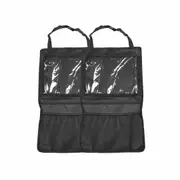 2x Car Seat Back Storage Bag Kid Tidy Organizer iPad Galaxy Tab Holder Travel