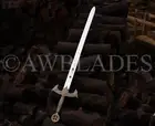 Knight's Templar Replica Sword Handmade Carbon Steel Crusader Sword With Sheath