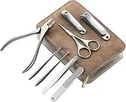 Ipetboom Professional Stainless Steel Nail Trimming Kit Manicure Set Nail Clippers Grooming Tools