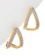 Meshmerise 18K Over Silver 0.15-0.18 ct. tw. Diamond Earrings