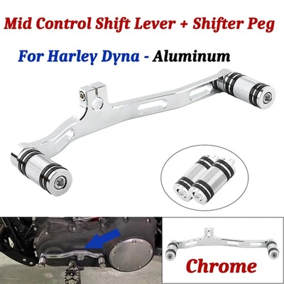 Mid Control Heel Toe Shift Lever Shifter Peg For Harley Dyna Fat Bob Low Rider