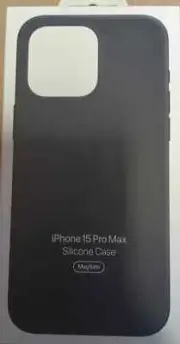 Genuine Apple Case for iPhone 15 Pro Max Silicone MagSafe - Black ​​​​​​​