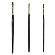 AS-86 Kolinsky Pure Sable Shader Brush Set 3 pcs