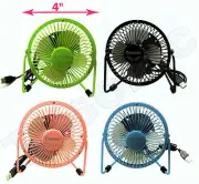 4" Metal Super Mute Portable Mini USB Cooling Desk Fan Cooler PC Laptop Computer