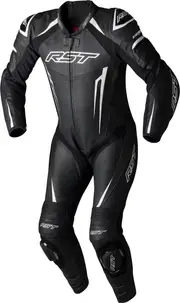 RST TracTech Evo 5, leather suit 1pcs. perforated , color: Black/White , size: L