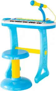 Lenoxx Children'S Electronic Keyboard - 37 Keys, Stand, Stool, and Microphone In