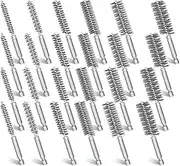 Suesacy Bore Cleaning Brush Set Stainless Steel Cleaning Brush for Power Drill Impact Driver 24 Pieces