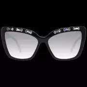 Emilio Pucci EP0101 5901W Women's Cat-Eye Sunglasses – Shiny Black Frame, Gradie
