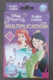 New Disney Princess Multiplication Flashcards