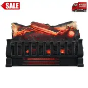 1500W Large Infrared Quartz Electric Fireplace Heater Realistic Flame w/ Remote