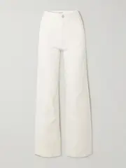 [FRAME] FRAME - + Net Sustain Braided High-rise Wide-leg Jeans - White - 24 24 White