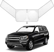 Windshield Sun Shade,Front Window&Side Window Car Sunshades,Foldable Car Sun Shade Covers,UV Protection,Suitable for Most Sedans,SUV and Trucks, 160x86cm/63x34 inches