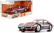[Jada] Toys Bigtime Muscle 1:24 1969 Corvette Stingray ZL-1 – Opening Doors, Hood, Trunk, Rubber Tires – Collectible for Adults and Kids