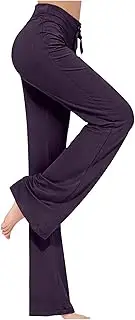 [Generic] Womens Yoga Pants Workout Bootcut Yoga Pants Wide Leg Stretch Pants Butt Lifting Bootcut Leggings