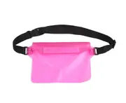 Drifting Swimming Bag Three-layer Sealed Waterproof Waistbag - RED