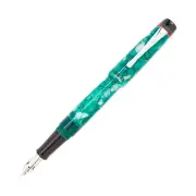 Opus 88 Demonstrator Fountain Pen in Minty Light Blue - Broad Point - NEW in Box