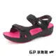 G.P 女款厚底舒適磁扣兩用涼拖鞋G9537W-黑桃色(SIZE:35-39 共四色) GP