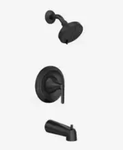 MOEN Findlay Single Handle 6-Spray Tub and Shower Faucet Matte Black 82518BL