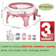 48 DIY Knitting Machine Smart Weaving Swift Yarn Fiber String Ball Wool Winder