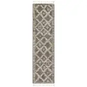 NEW Tapete Rug Saffron Bohemian Shag Rug Grey 300x80cm