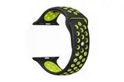 [NB-WAT-38MMBY] NewBee Sports Silicone Bracelet Strap Band For Apple Watch iWatch 38mm Black/Yellow