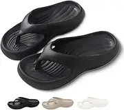 [Generic] Pillow Arch Support Flip Flops, Summer Non-slip Slippers Comfort Lightweight Walking Sandals Beach Shoes for Women