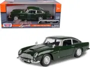 Motormax 1:24 Aston Martin DB5 Green Timeless Legends Diecast Model Car 79375