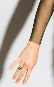 [Jade Ruzzo] Markie 18K Yellow Gold Emerald Ring