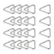 Metal Triangle Ring Buckles (20x17x2.5mm) 30pcs, Webbing Bag Clasps